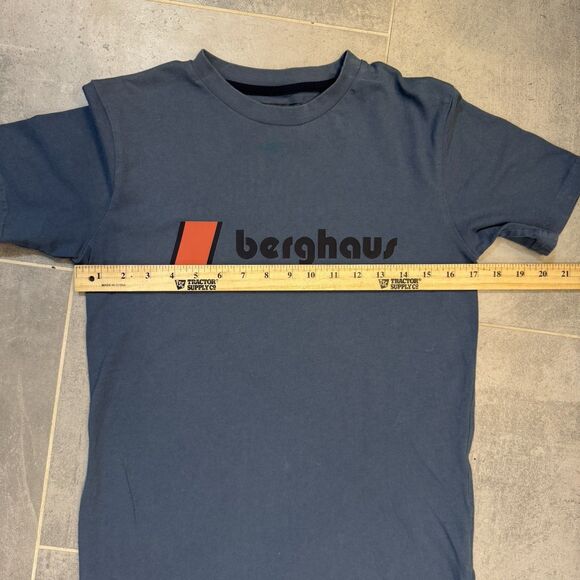 Berghaus Big Logo Lot of 2 Men’s T-Shirts – Black & Blue – Size XS Outdoor - Picture 2 of 12